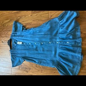 LOFT denim dress. Size 4.